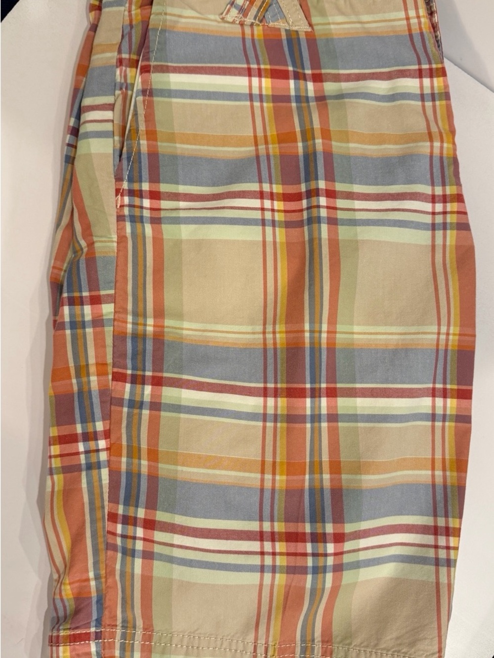 Robert Graham Multicolor Plaid Flat-Front Shorts Size 32